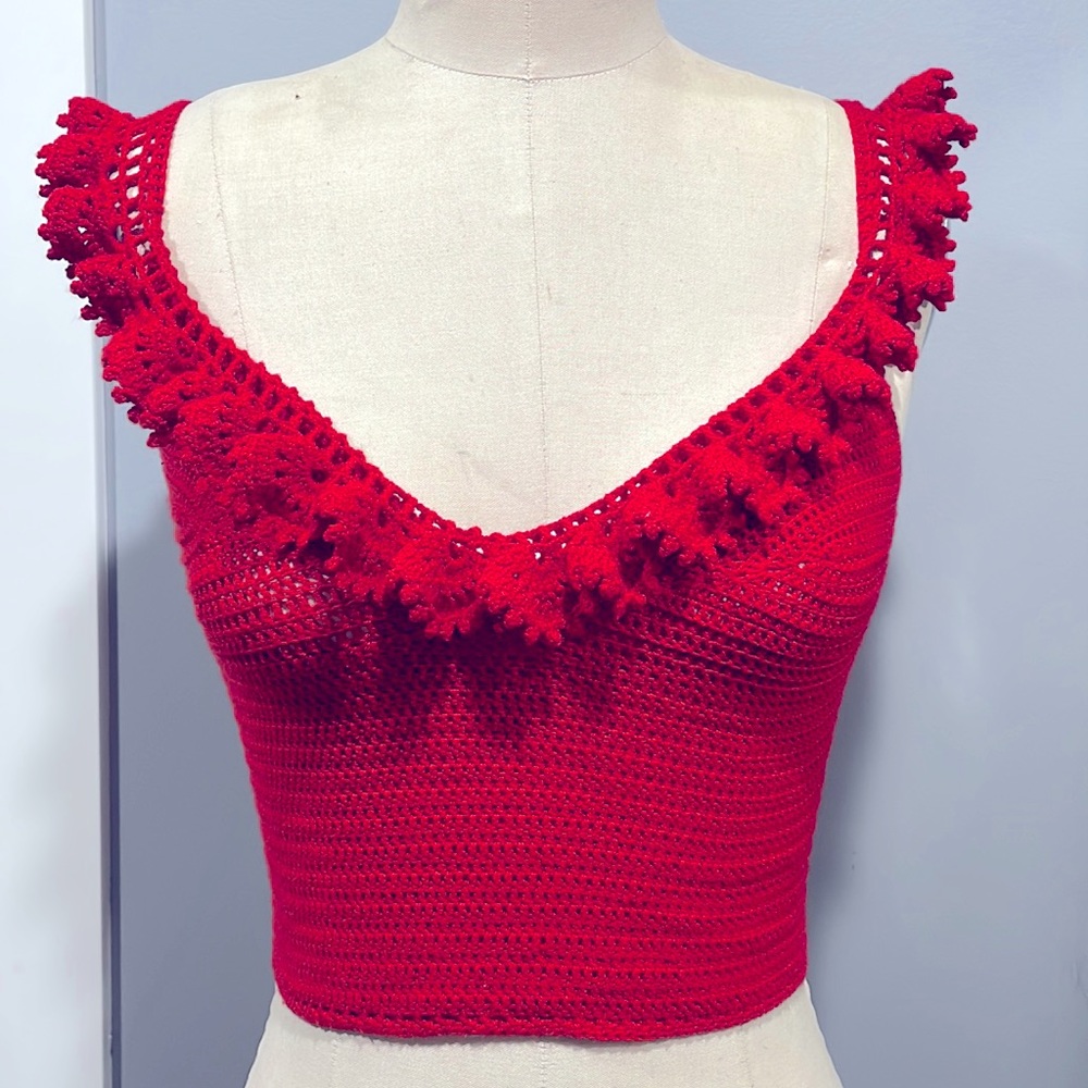 Off the shoulder crochet top